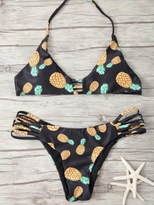 BIKINI piñas estampado
