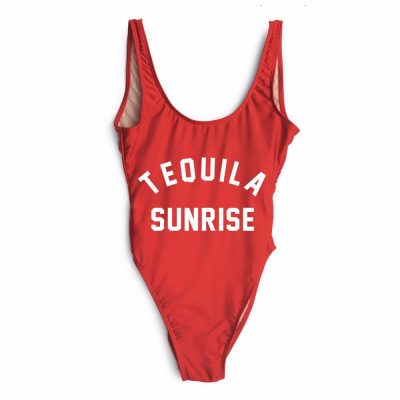 TRAJE DE BAÑO UNA PIEZA MONOKINI TEQUILA SUNRISE
