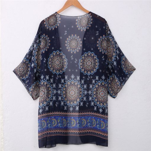 cover up azul estampado