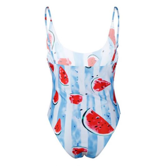 monokini ajustable estampado sandias