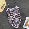 traje de baño entero animal print